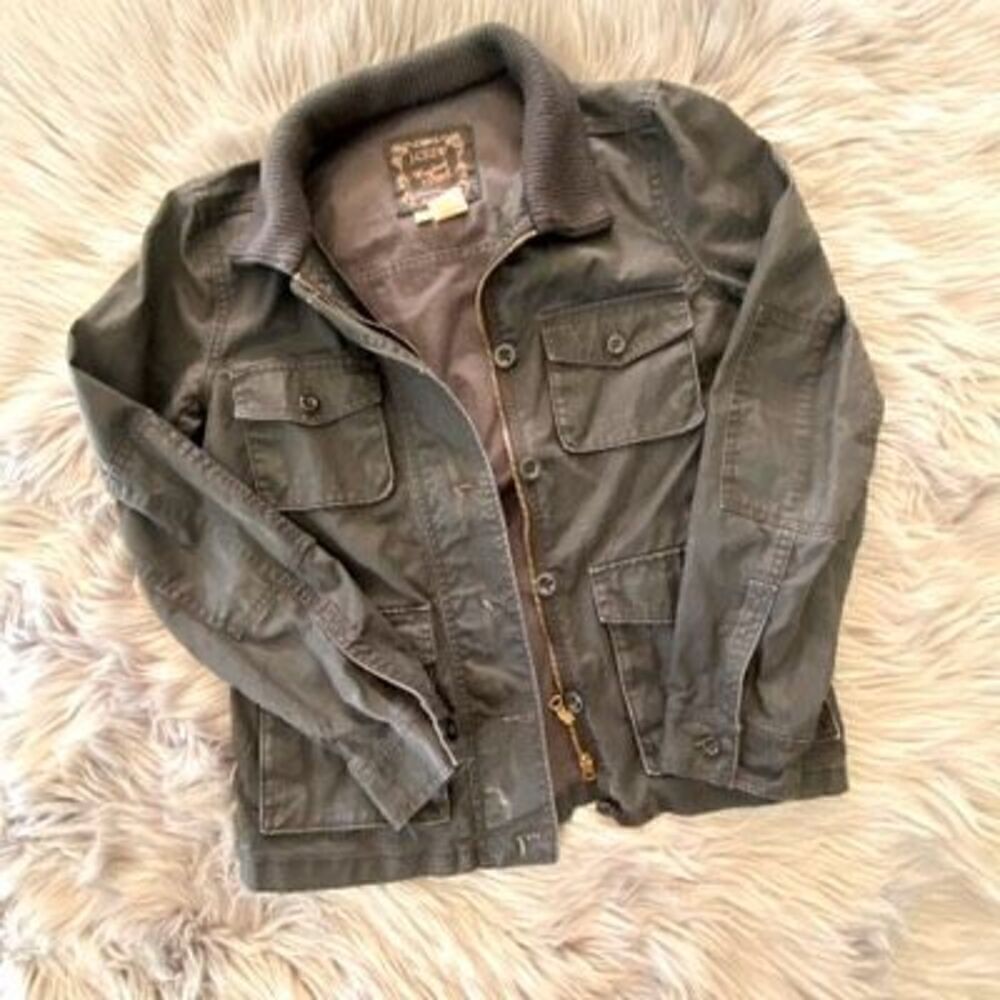 J. Crew vintage Destroyed Utility Jacket, XS